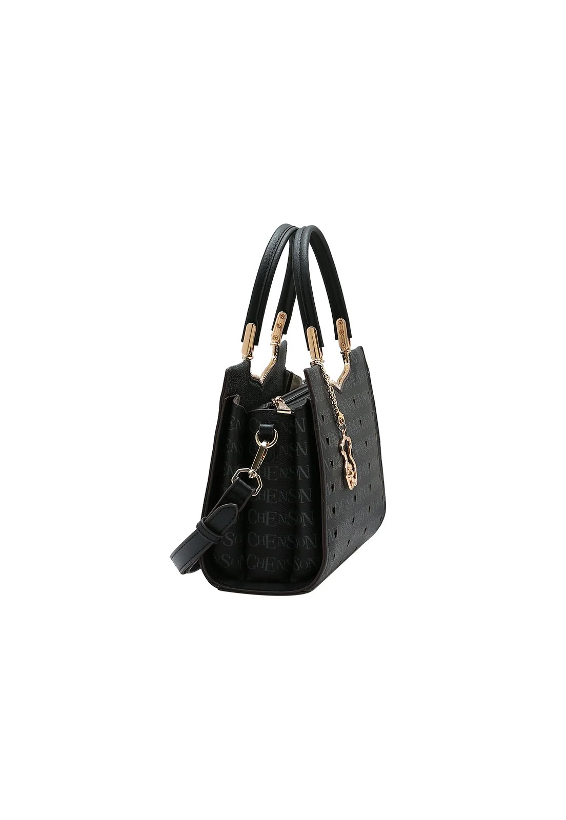 Bolsa Feminina Chenson Cristal Monograma 3485399 Preto 2