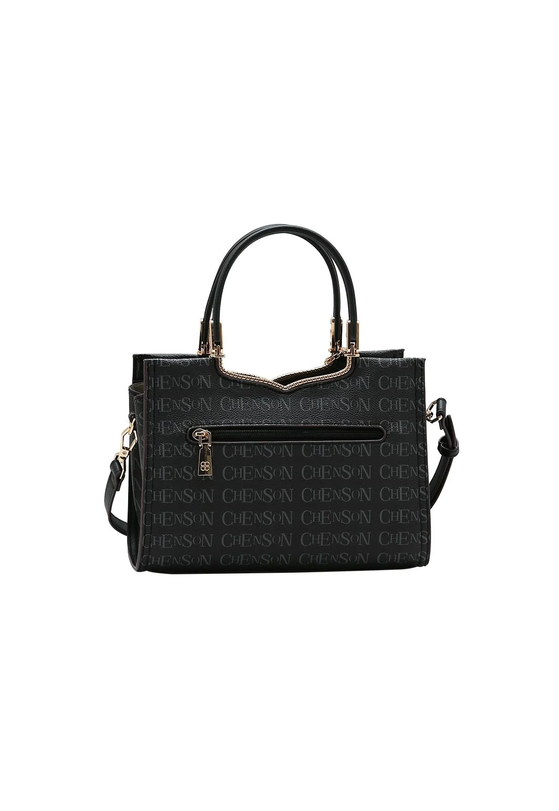 Bolsa Feminina Chenson Cristal Monograma 3485399 Preto 3