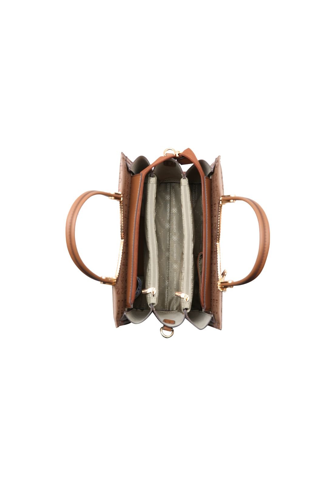 Bolsa Feminina Chenson Cristal Monograma 3485399 Preto 4