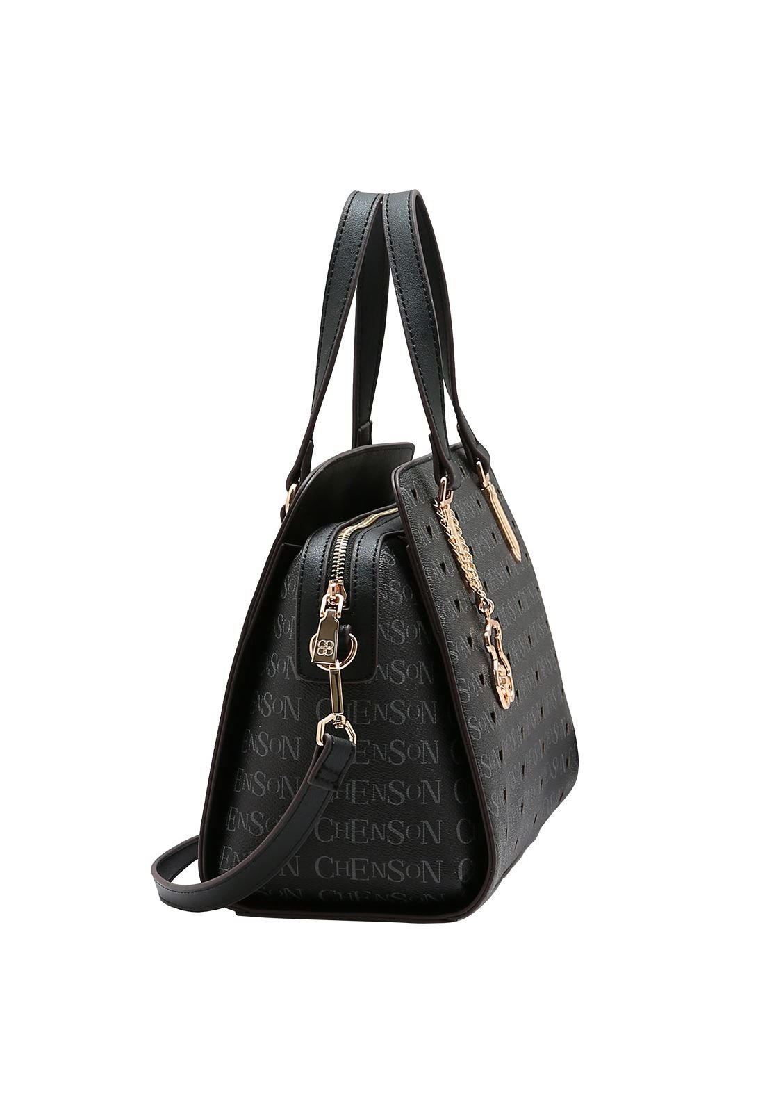 Bolsa Feminina Chenson Cristal Monograma 3485394 Preto 2