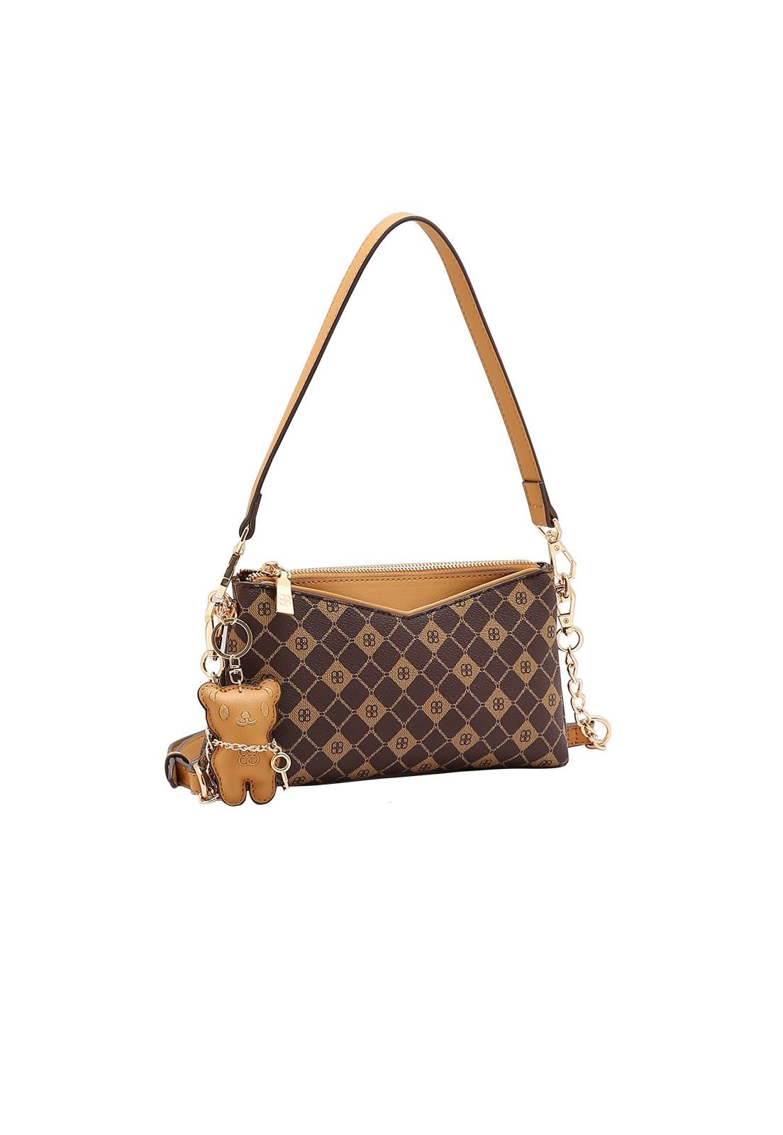 Bolsa Feminina Chenson Monograma Elemento Gráfico Versátil Compacta 3485391