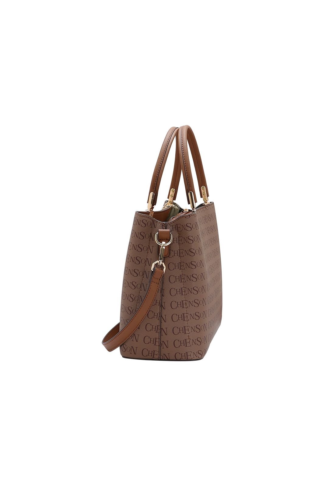 Bolsa Feminina Chenson Cristal Monograma 3485397 Café 2