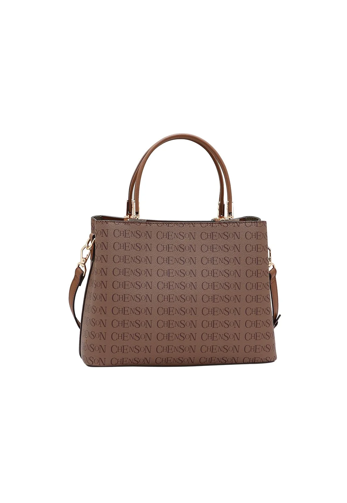 Bolsa Feminina Chenson Cristal Monograma 3485397 Café 3