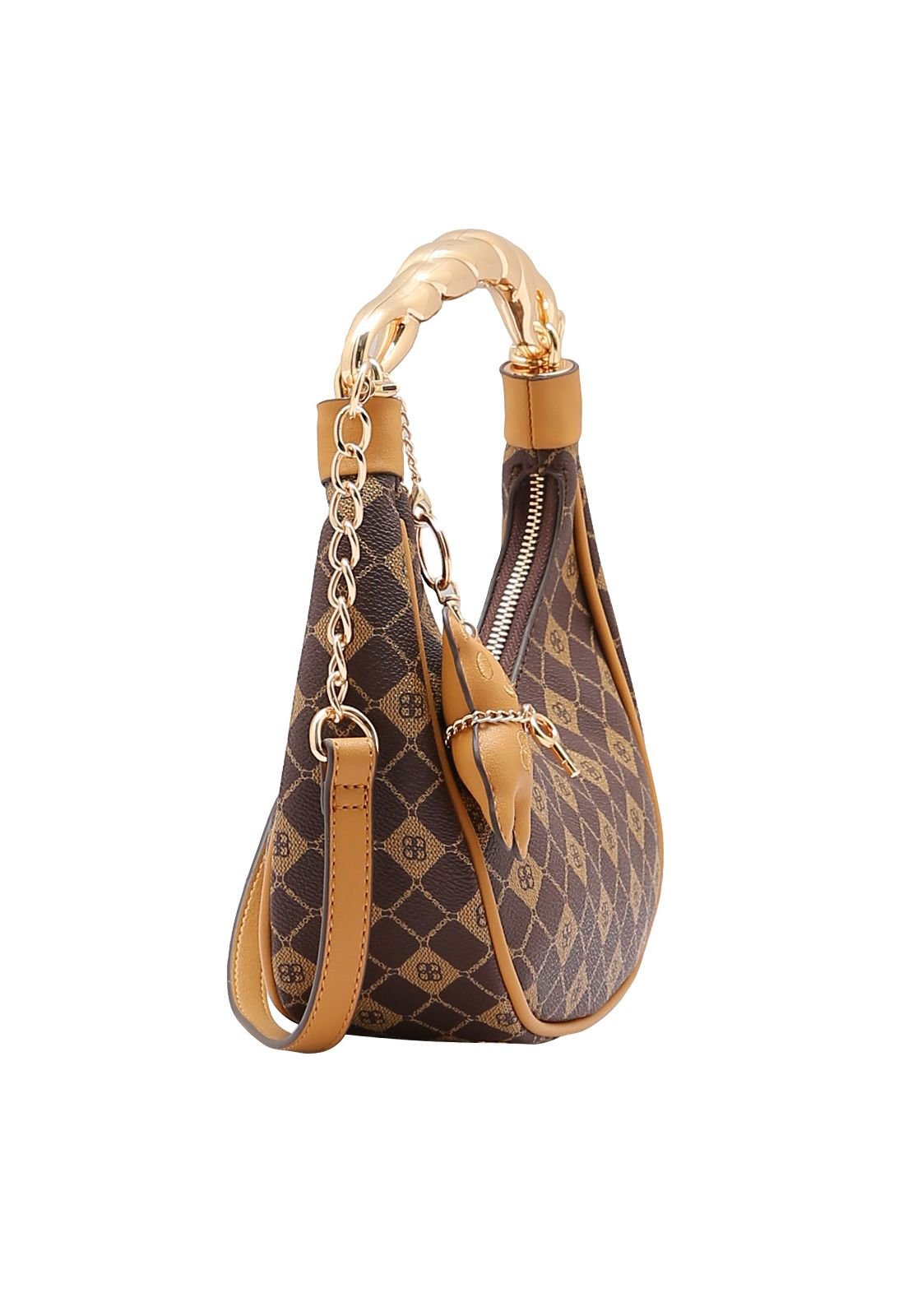 Bolsa Feminina Chenson Monograma Elemento Gráfico 3485392 Café 2