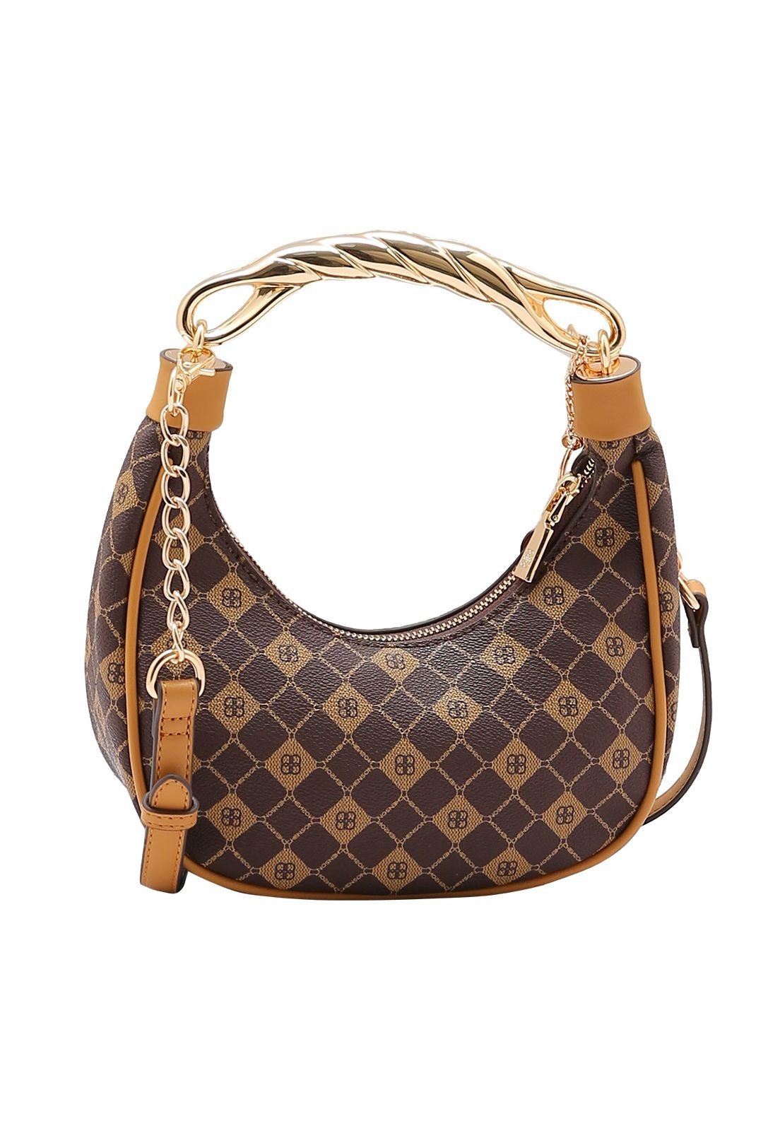 Bolsa Feminina Chenson Monograma Elemento Gráfico 3485392 Café 3