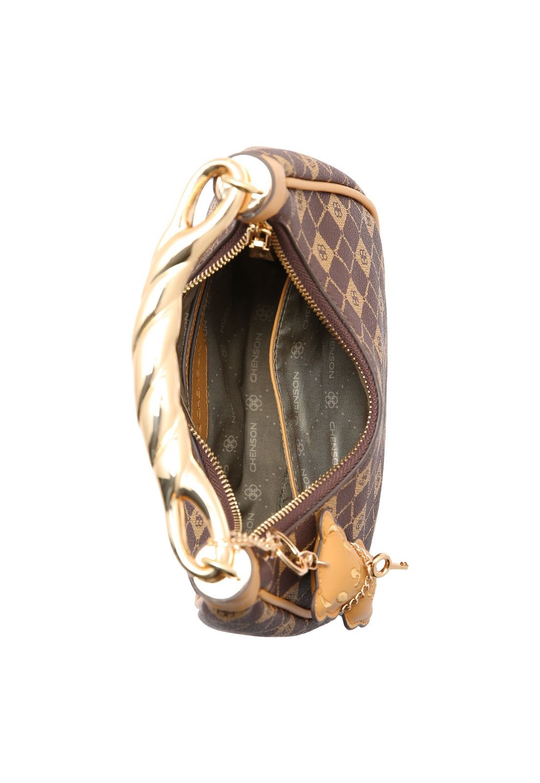 Bolsa Feminina Chenson Monograma Elemento Gráfico 3485392 Café 4