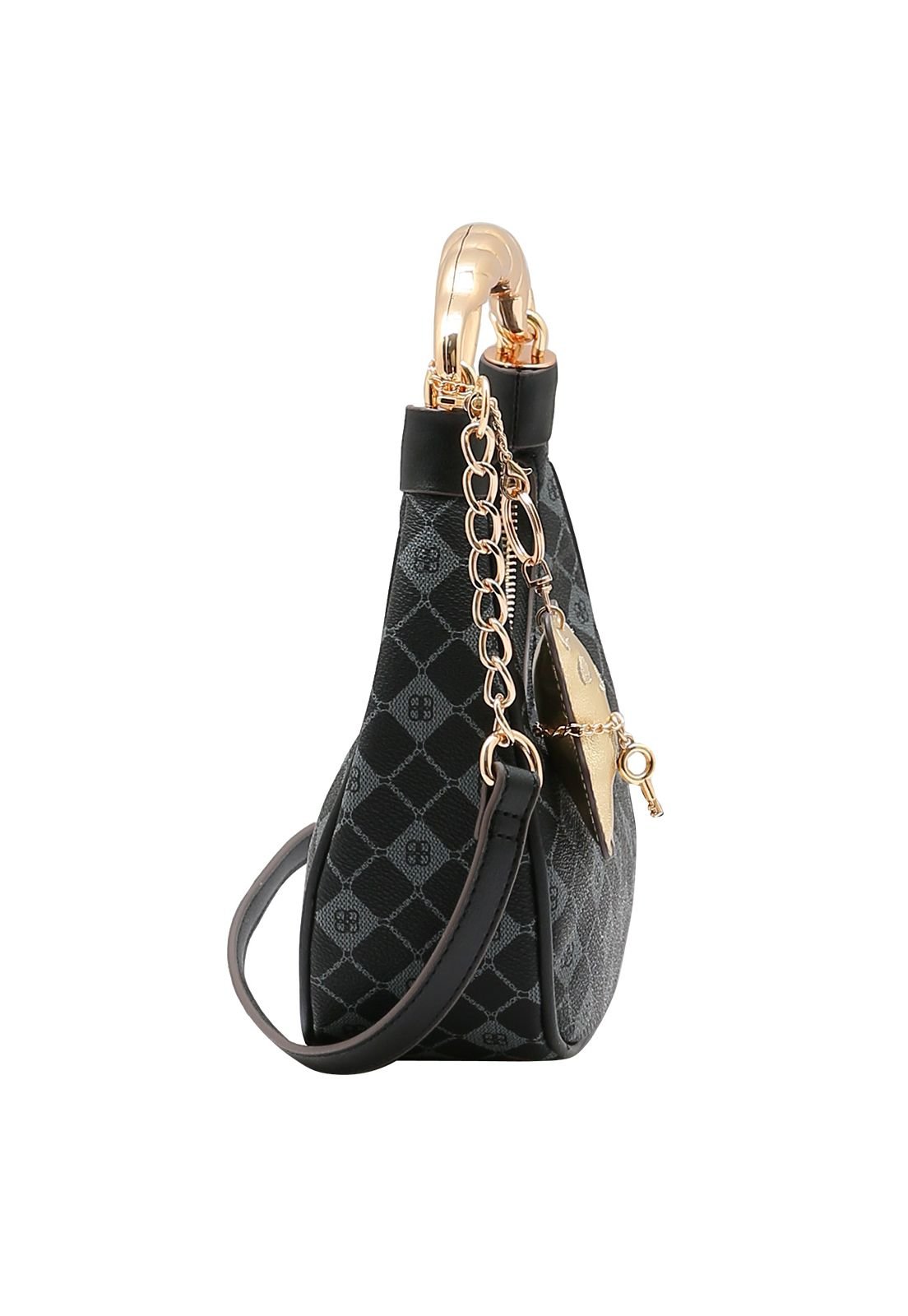 Bolsa Feminina Chenson Monograma Elemento Gráfico 3485392 Preto 2