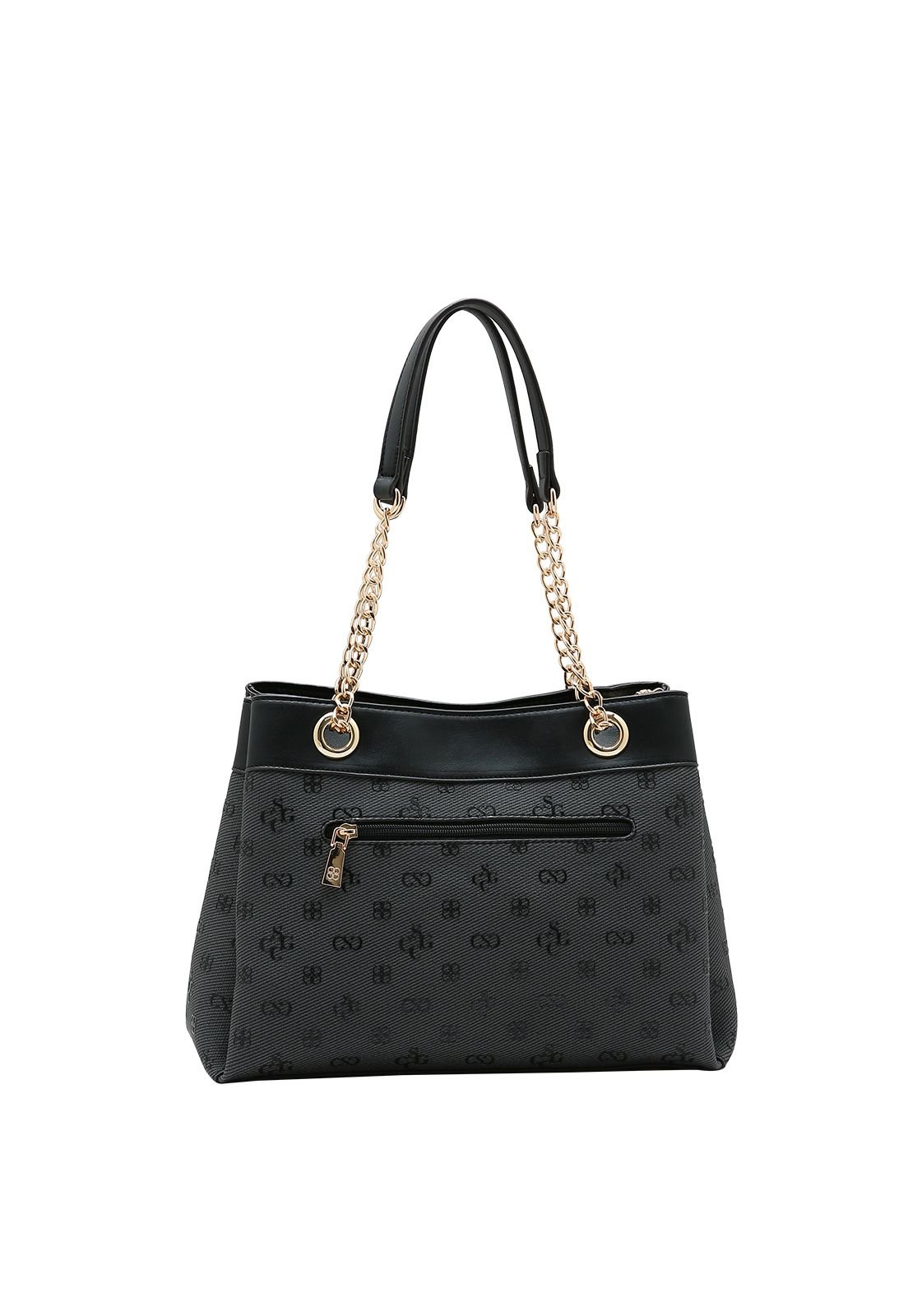 Bolsa Feminina Chenson Monograma Atemporal 3485412 Preto 3