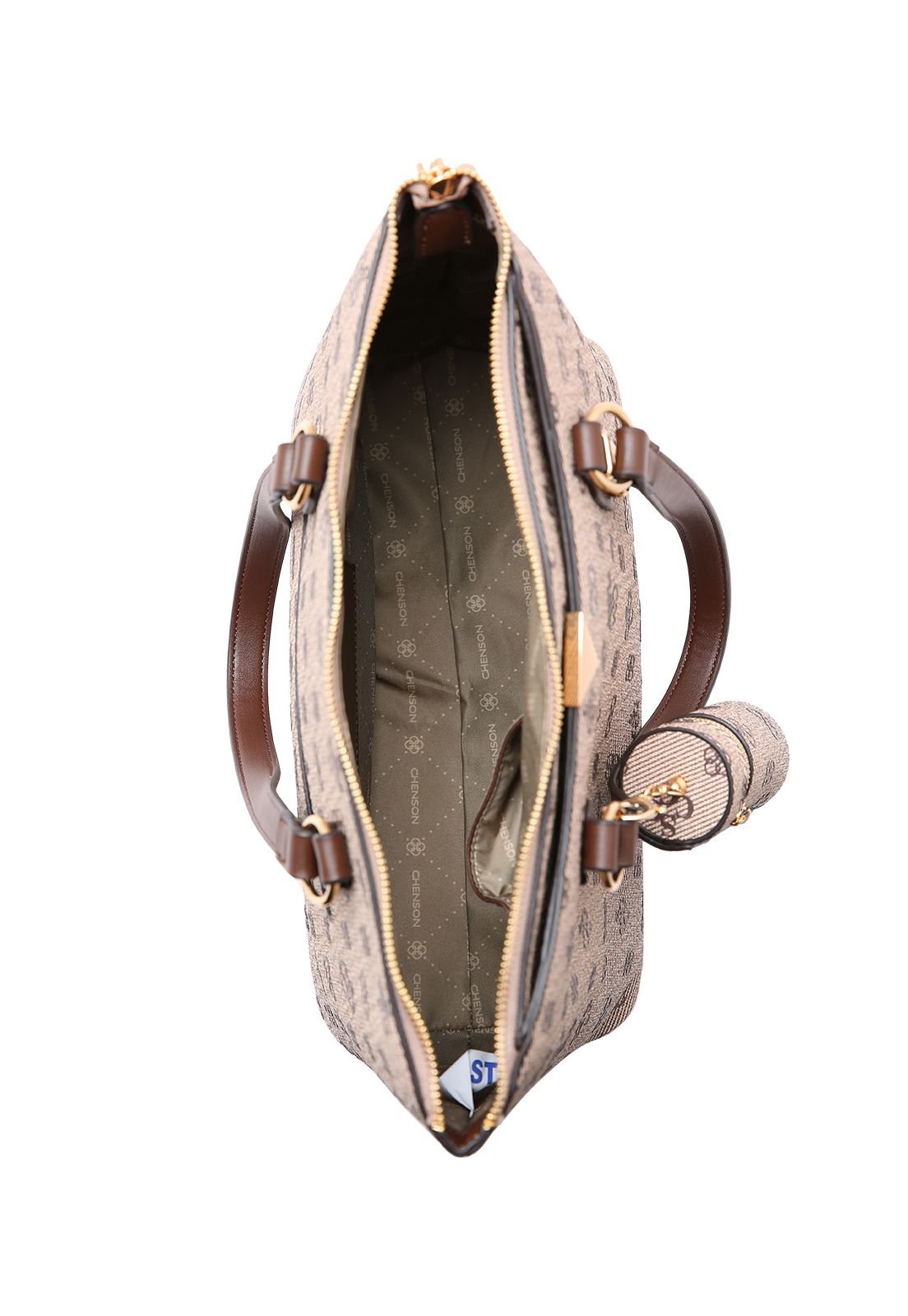Bolsa Feminina Chenson Monograma Atemporal 3485413 Café 4