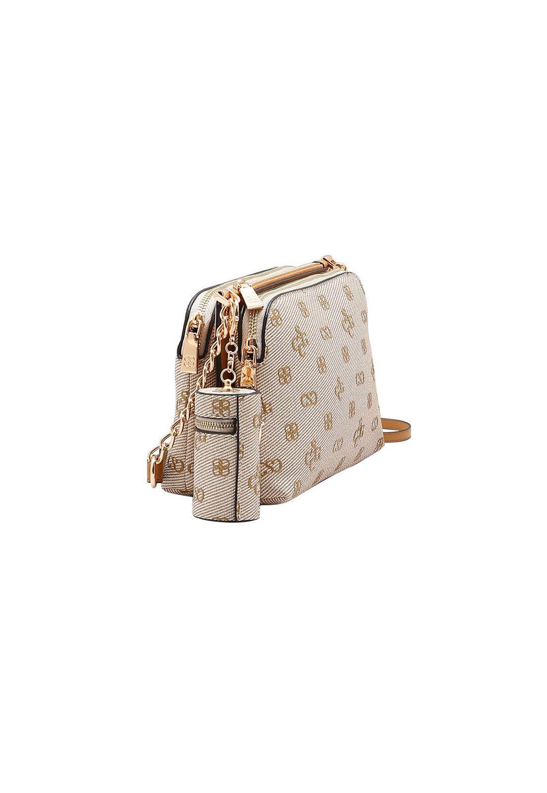 Bolsa Feminina Chenson Monograma Atemporal 3485417 Bege 2