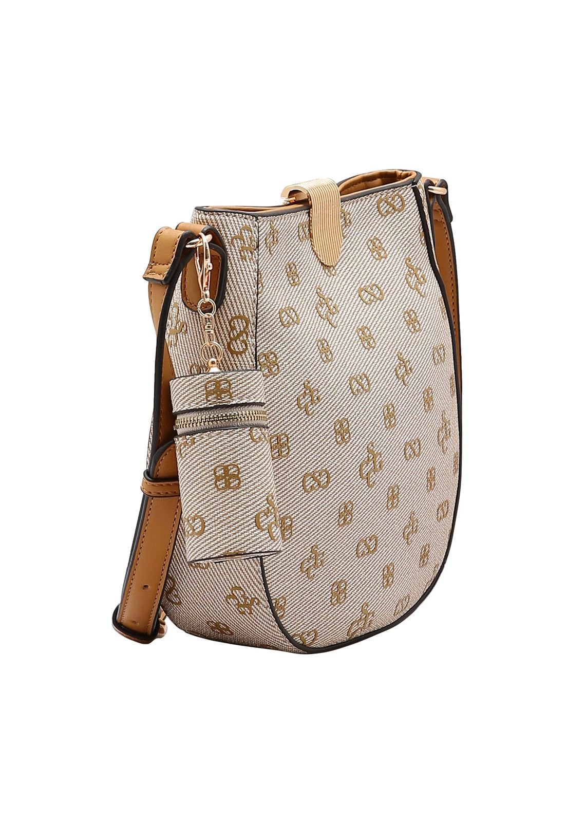 Bolsa Feminina Chenson Monograma Atemporal 3485420 Bege 2