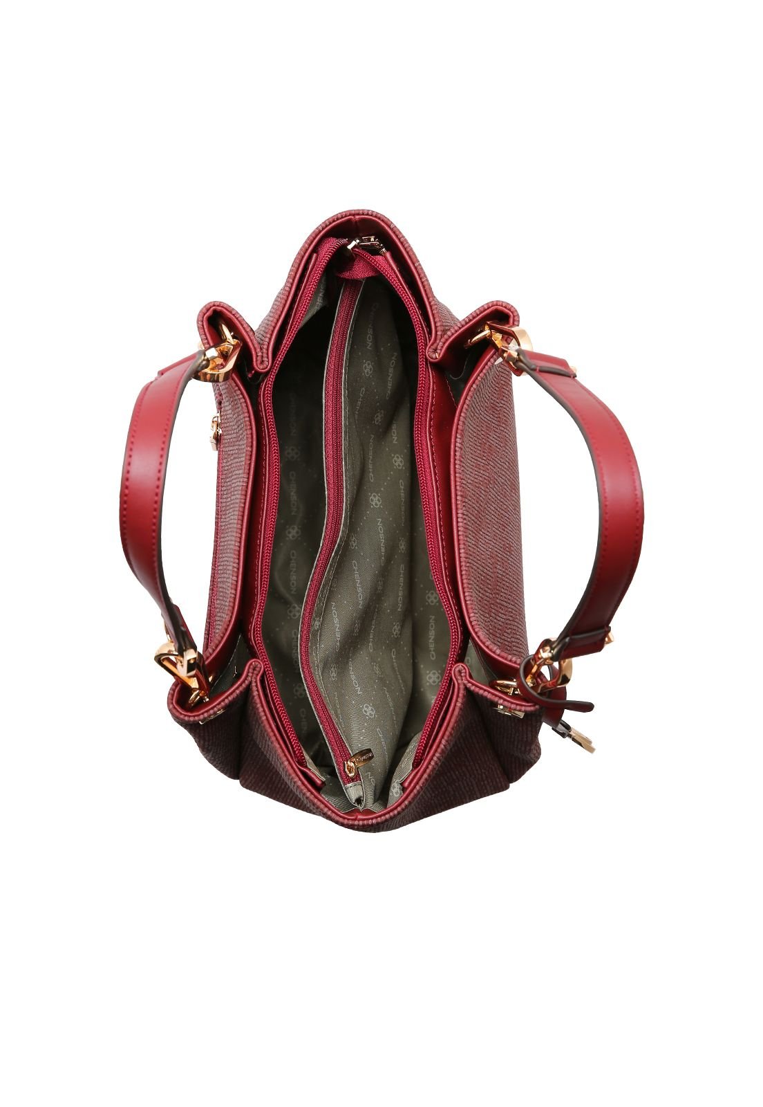 Bolsa Feminina Chenson Confort Chic Tote 3485436 Vinho 4