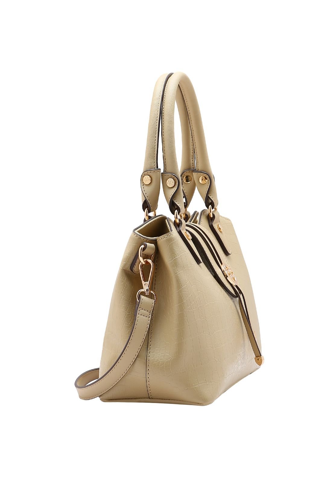 Bolsa Feminina Chenson Mini Croco 3485239 Bege