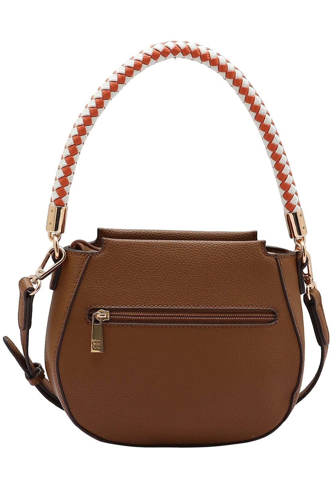 Bolsa Feminina Chenson Alças Trançadas 3485243 Marrom 3