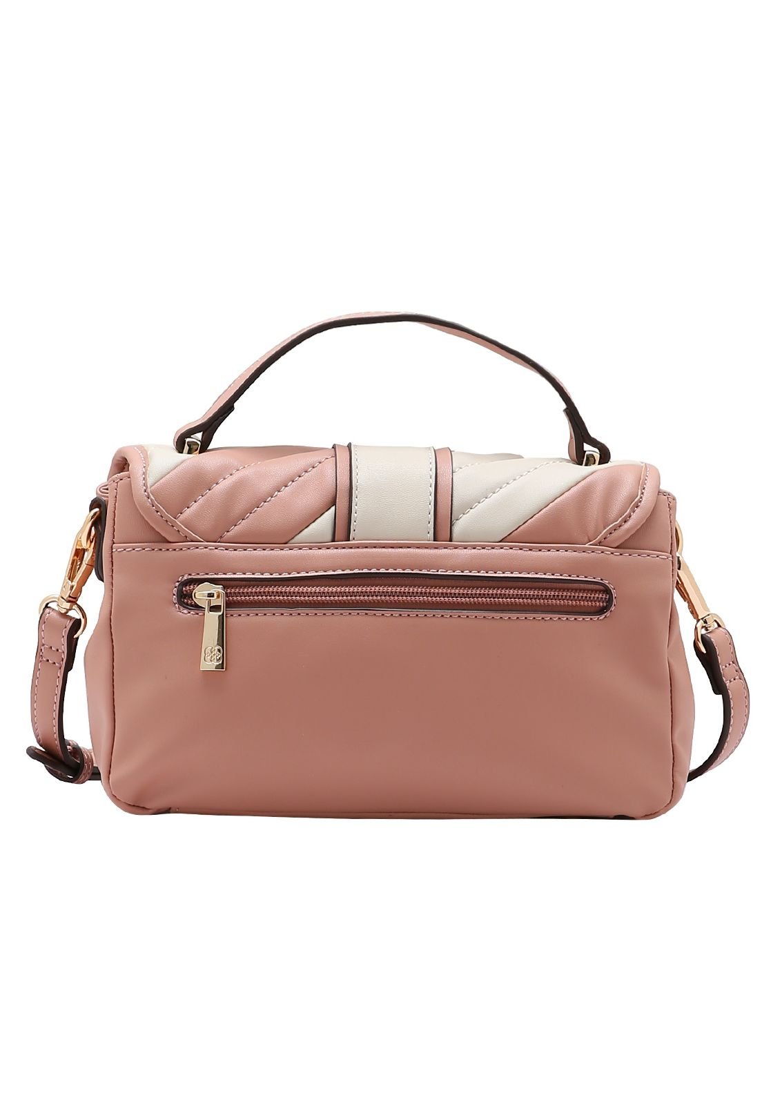 Bolsa Feminina Chenson Matelassê Diagonal 3485249 Rosa 3