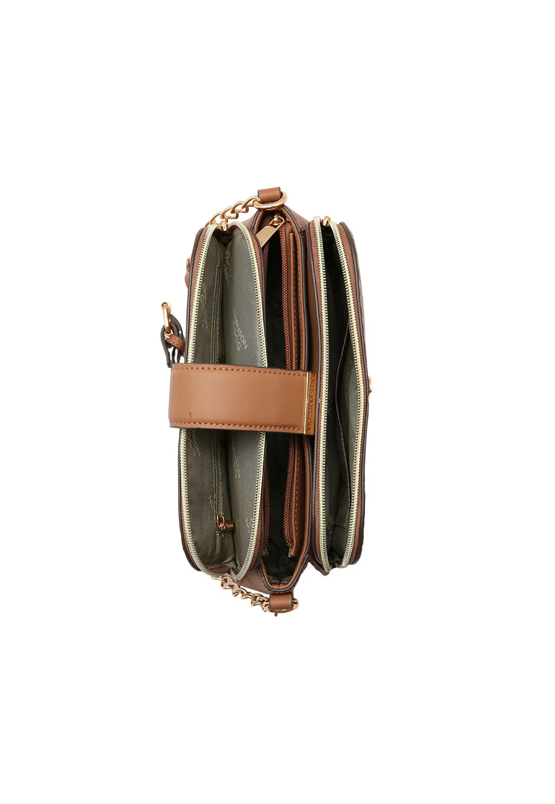 Bolsa Feminina Chenson Geométrico 3485262 Marrom 4