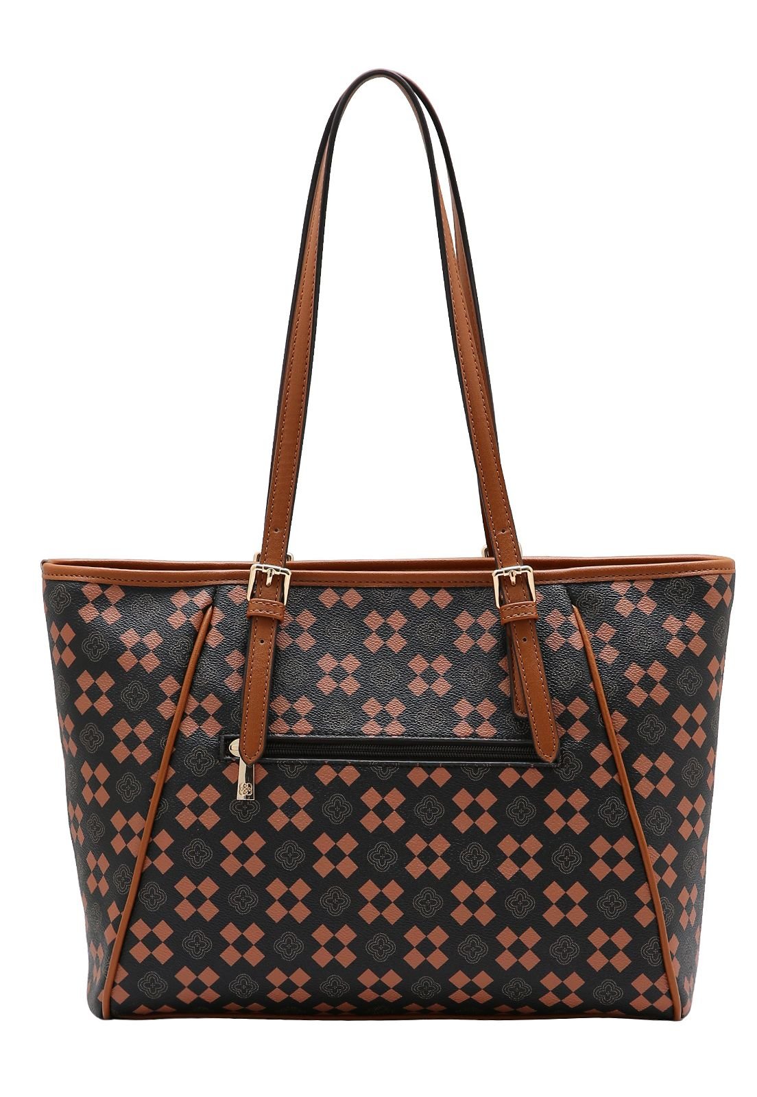 Bolsa Feminina Chenson New Elemento Gráfico 3485292 Café 3