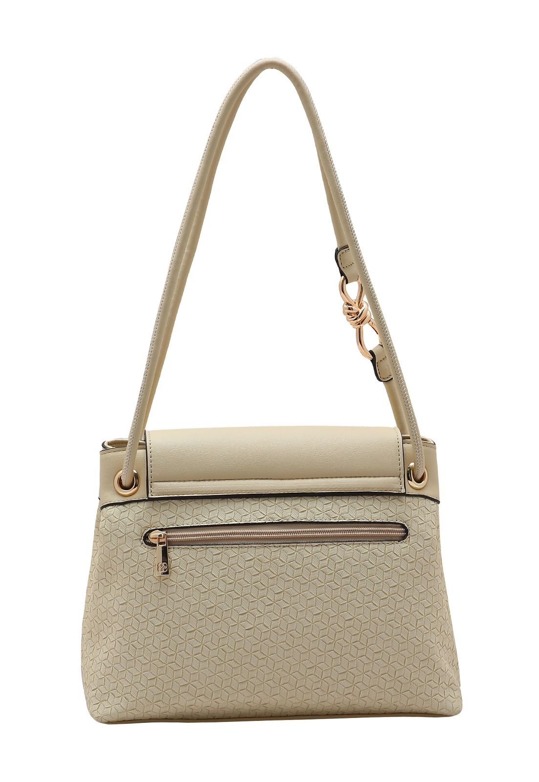 Bolsa Feminina Chenson Ferragem Chic 3485306 Bege 3