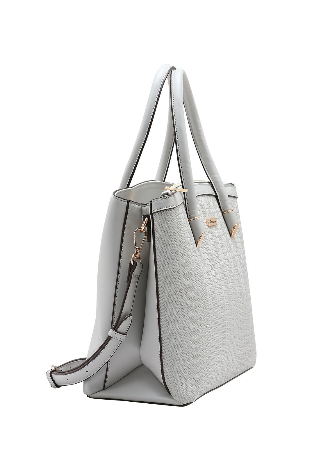 Bolsa Feminina Chenson Mini Tramas 3485331 Cinza 2
