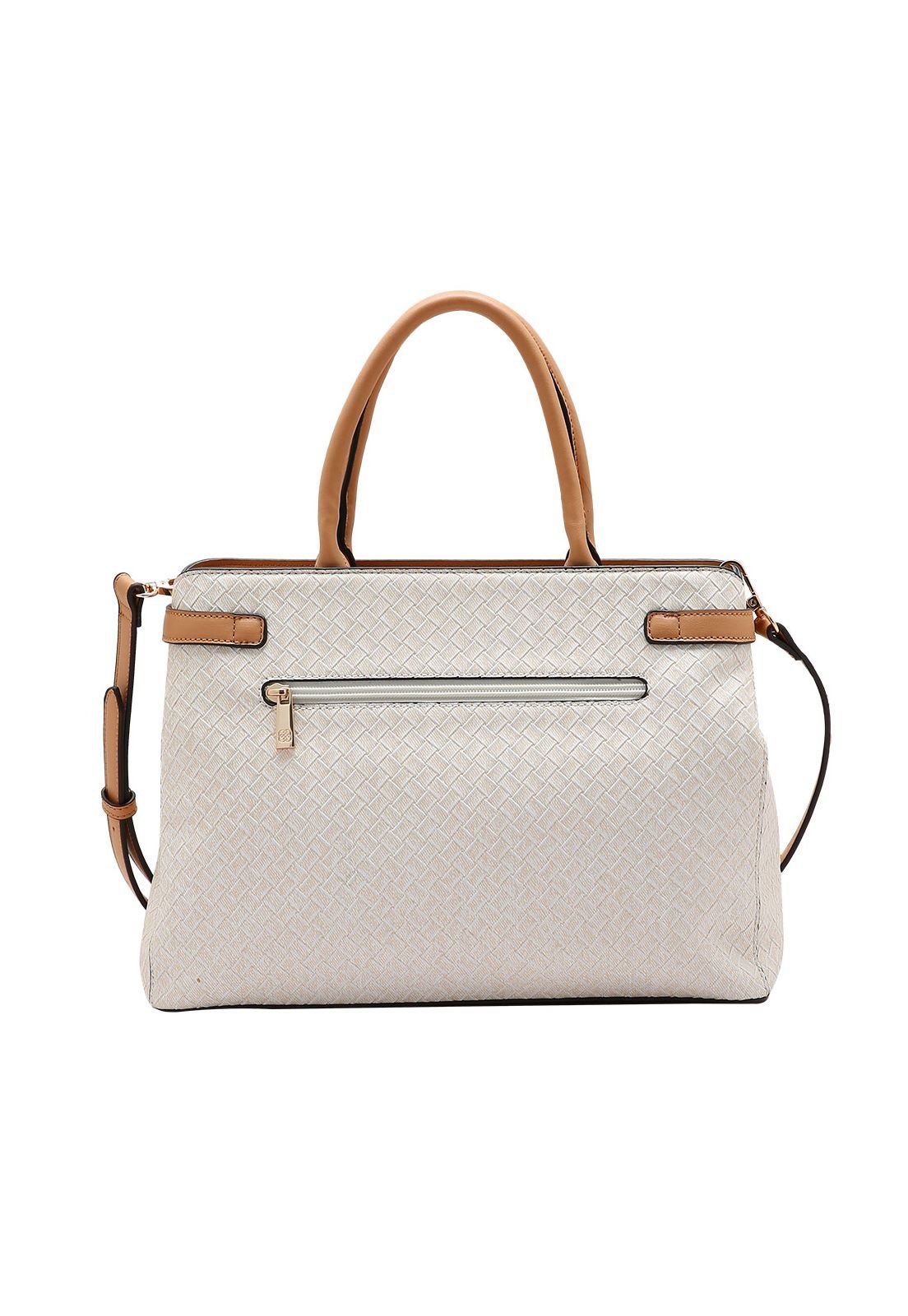 Bolsa Feminina Chenson Contrastes 3485325 Bege 3