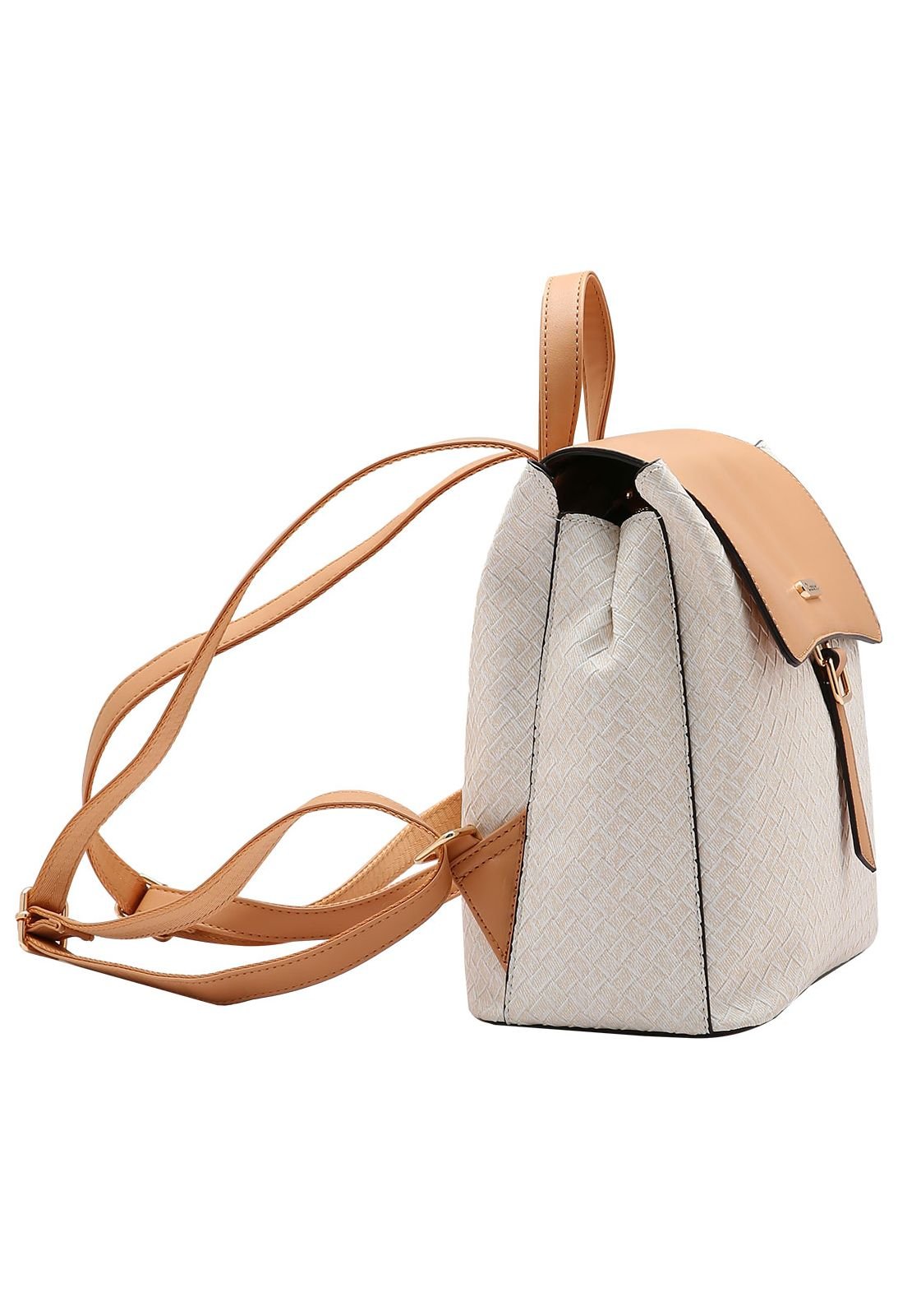 Mochila Feminina Chenson Contrastes 8485324 Bege 2