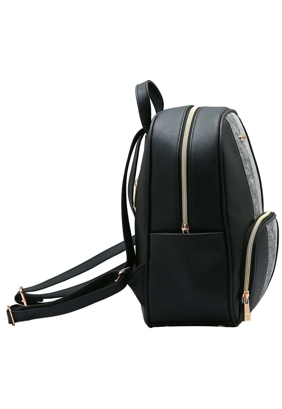 Mochila Feminina Chenson Mix De Texturas 8485266 Preto 2