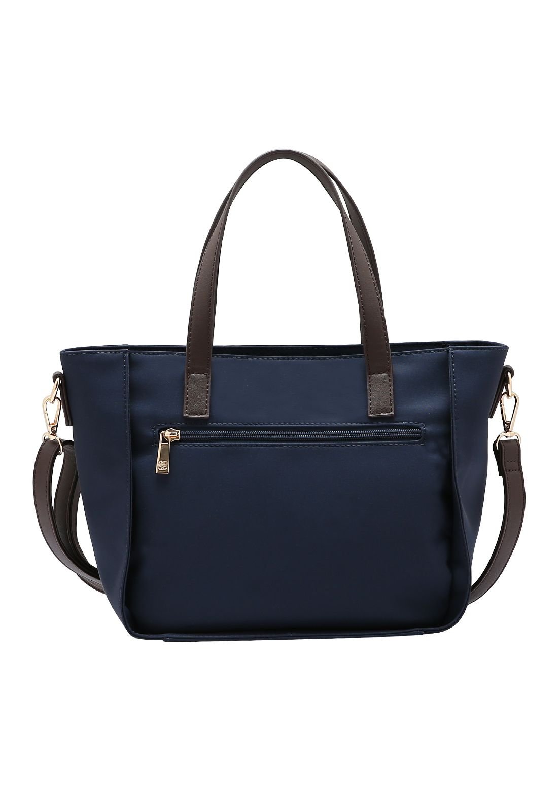 Bolsa Feminina Chenson Microfiber Casual Mão 3185115 Azul Marinho 3