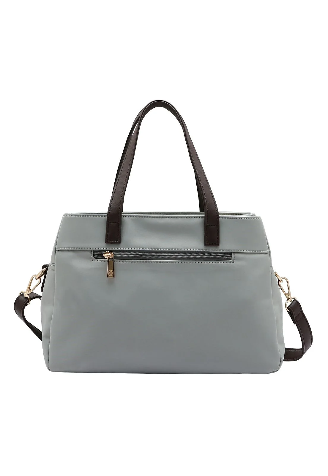 Bolsa Feminina Chenson Original Microfiber de Mão e Transversal 3185113 Cinza 3