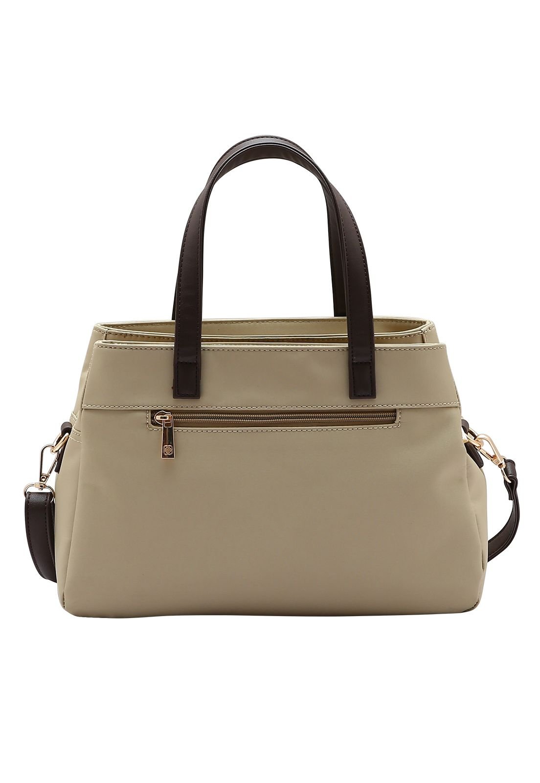 Bolsa Feminina Chenson Original Microfiber de Mão e Transversal 3185113 Bege 3