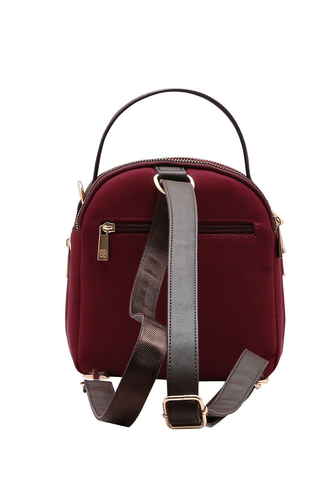 Bolsa Mochila Feminina Chenson Microfiber 3185116 Vinho 4