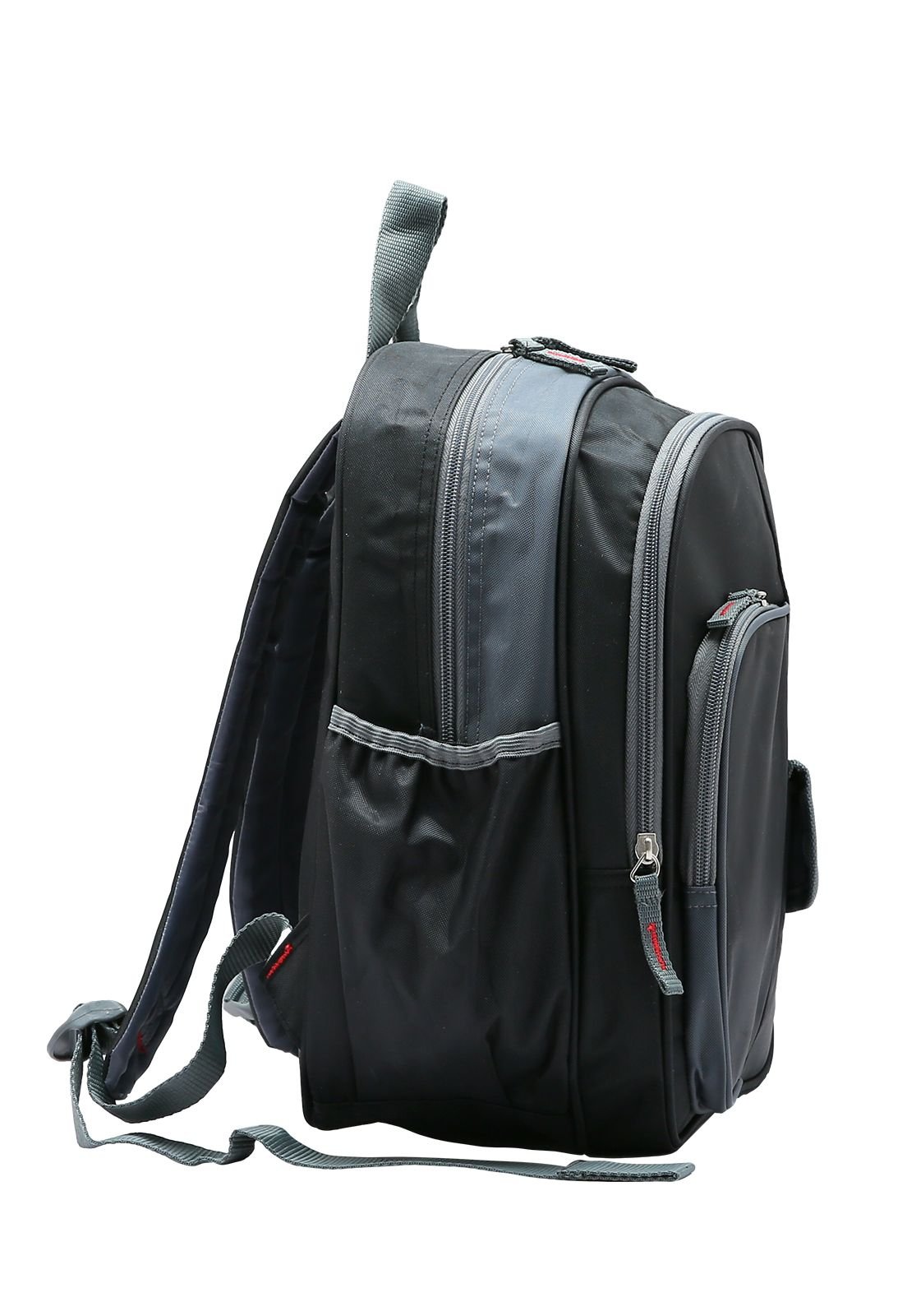 Mochila Escolar Infantil/Jovem Republic Vix 8720890 Preto/Cinza 2