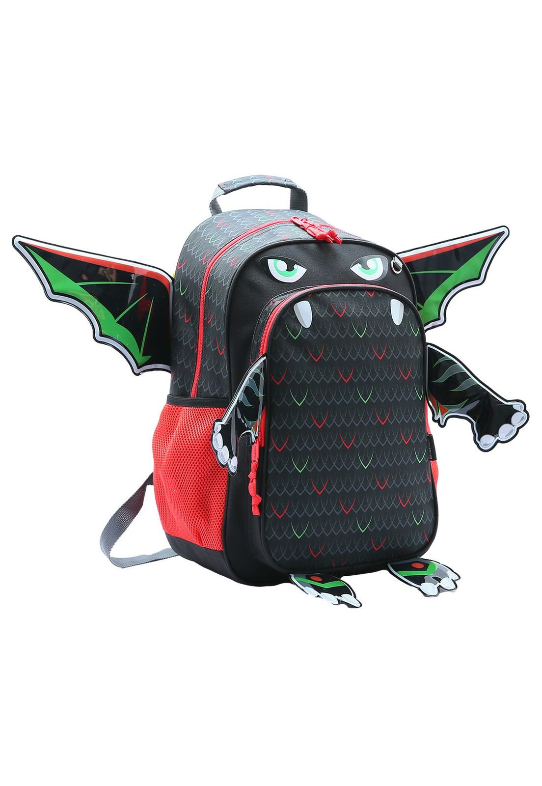 Mochila Monster Menino Preto Infantil Republic Vix 8732977 Preto 2