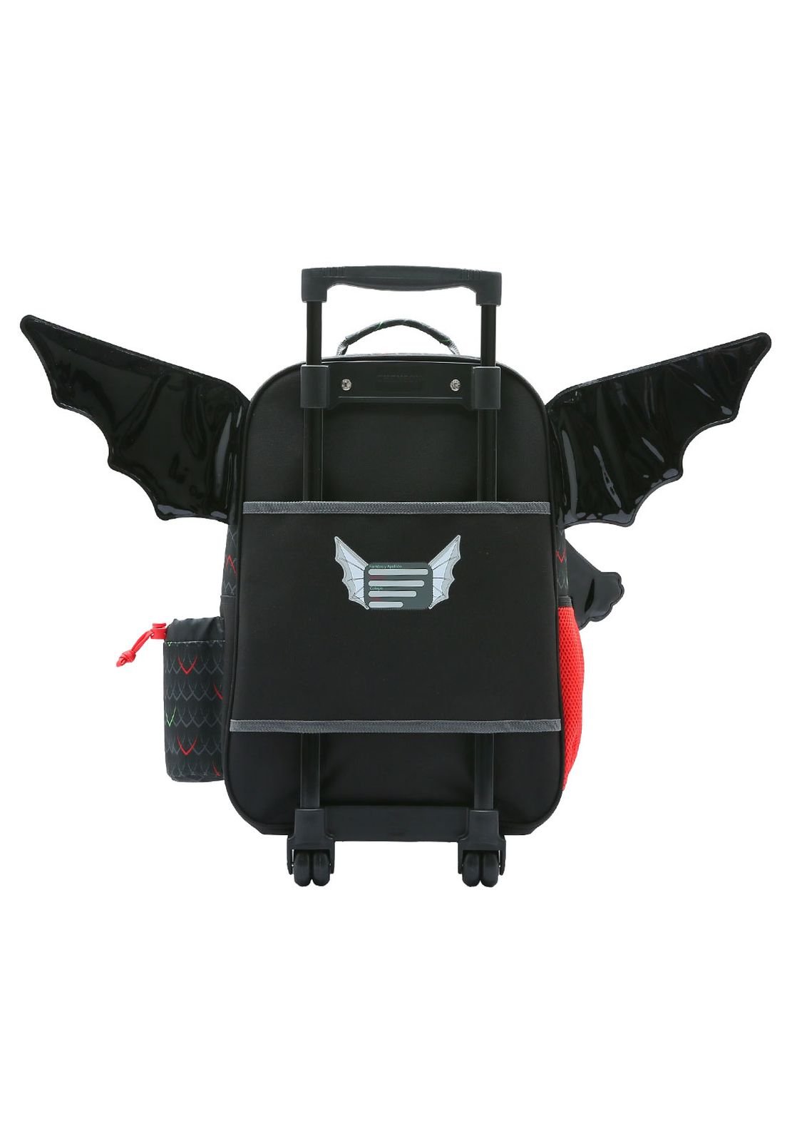 Mochila Monster Menino com Rodinhas Preto Infantil Republic Vix 8732980 Preto 3