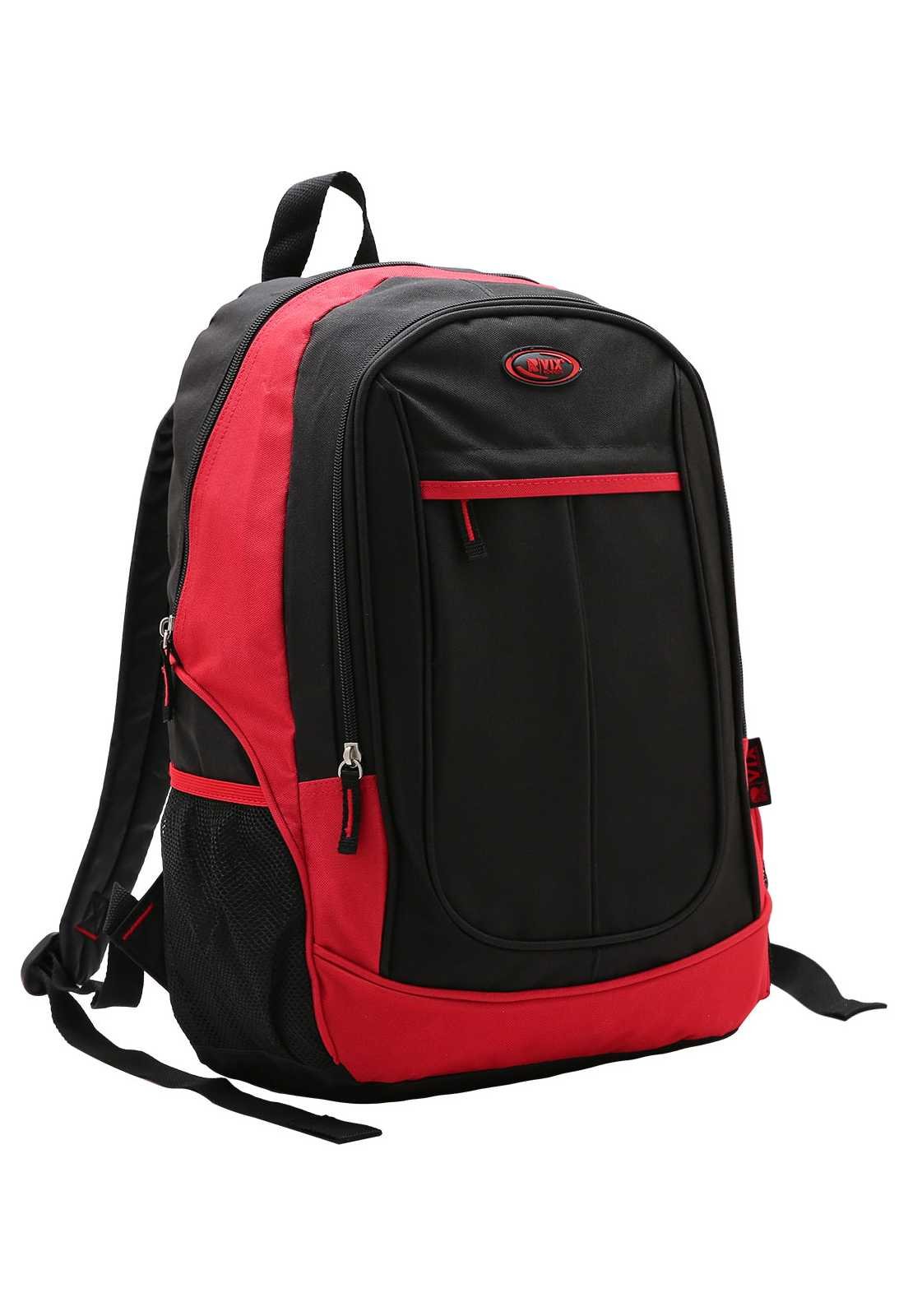 Mochila Escolar Juvenil Republic Vix 8720432 Preto/Azul 5