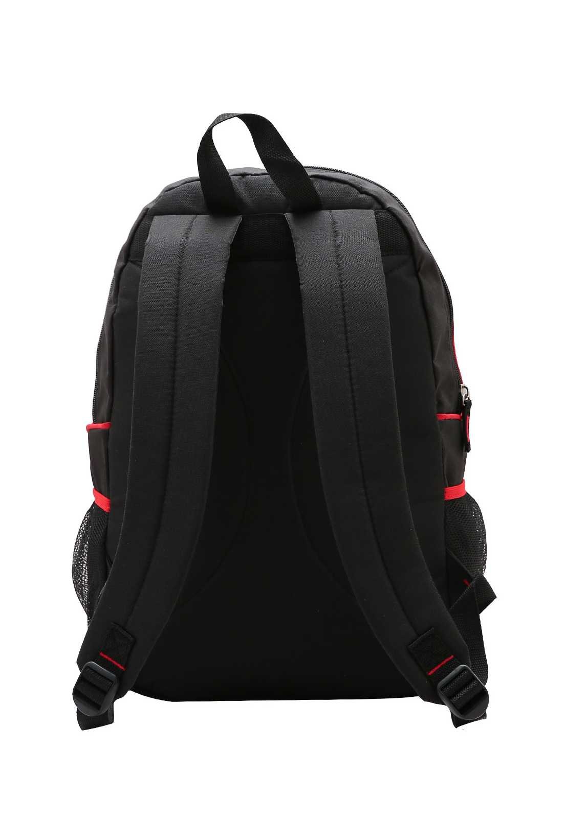 Mochila Escolar Juvenil Republic Vix 8720432 Preto/Vermelho 3