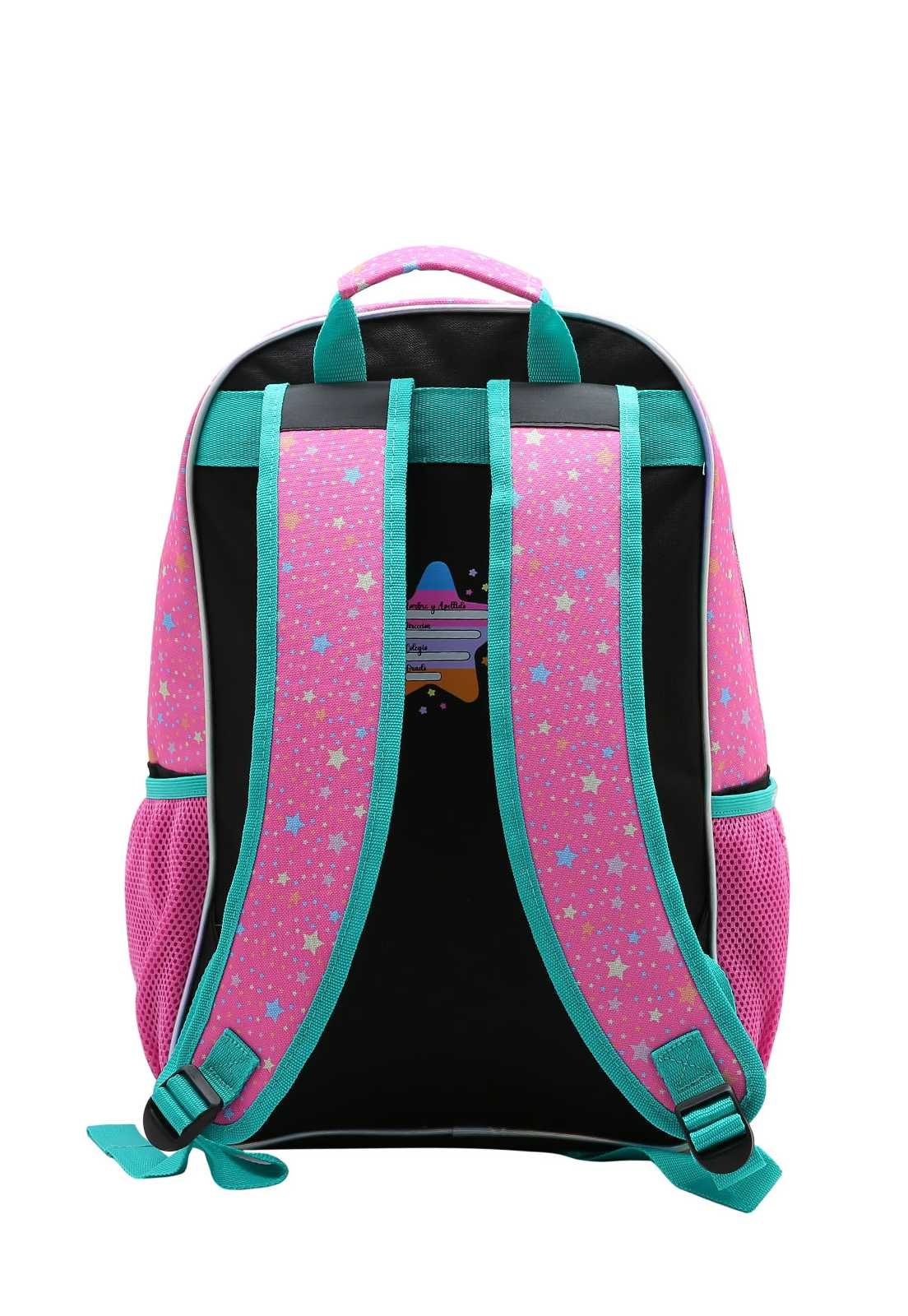 Mochila Escolar Menina Infantil Shine Like the Stars 8734358 Rosa/Verde 3
