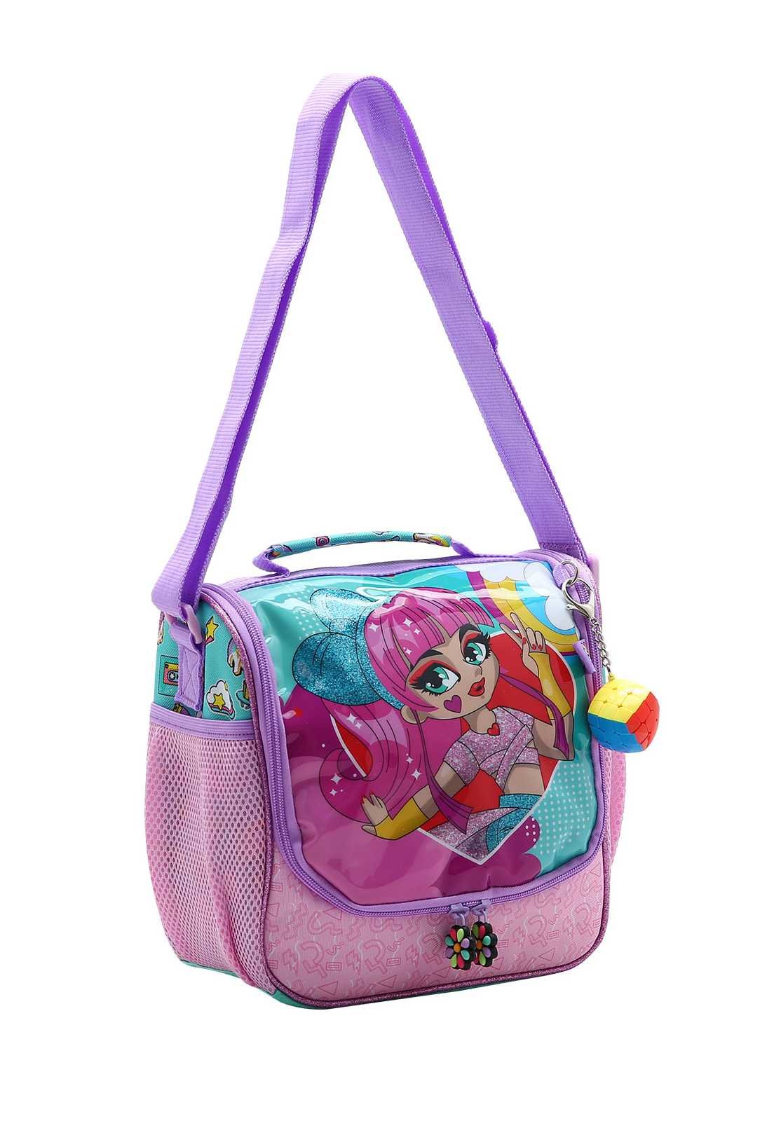 Lancheira Escolar Infantil Estampa Menina Patins 4734366