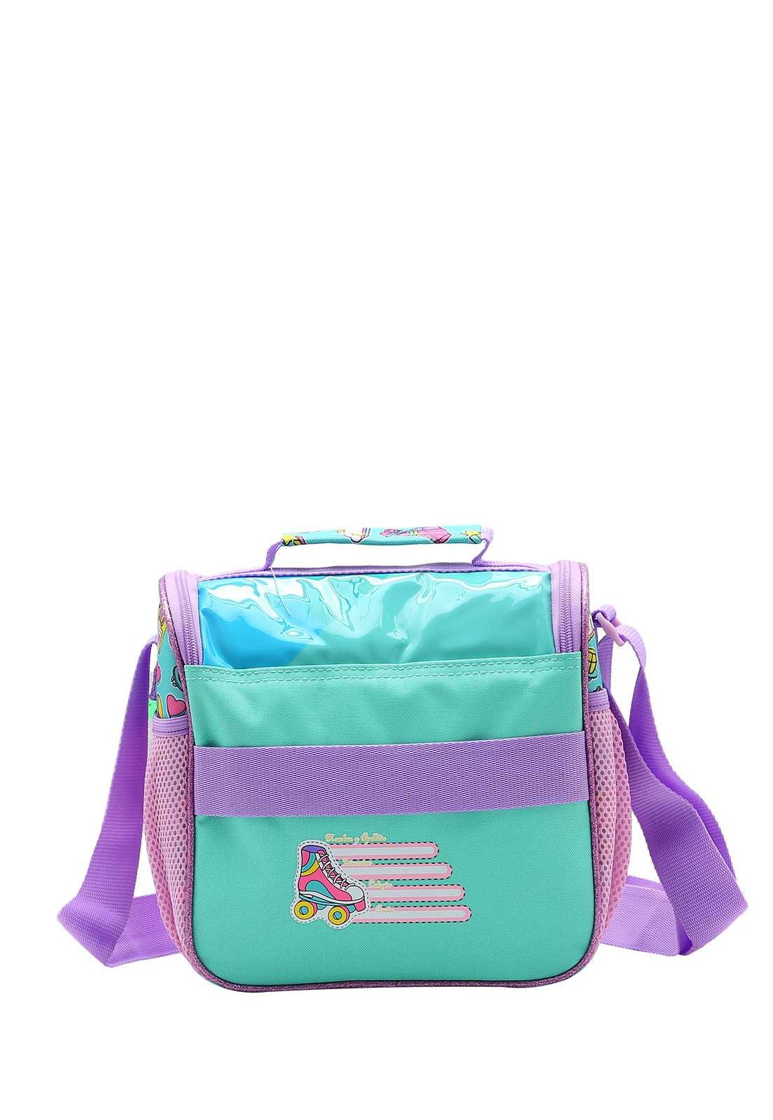 Lancheira Escolar Infantil Estampa Menina Patins 4734366 Multicores 3