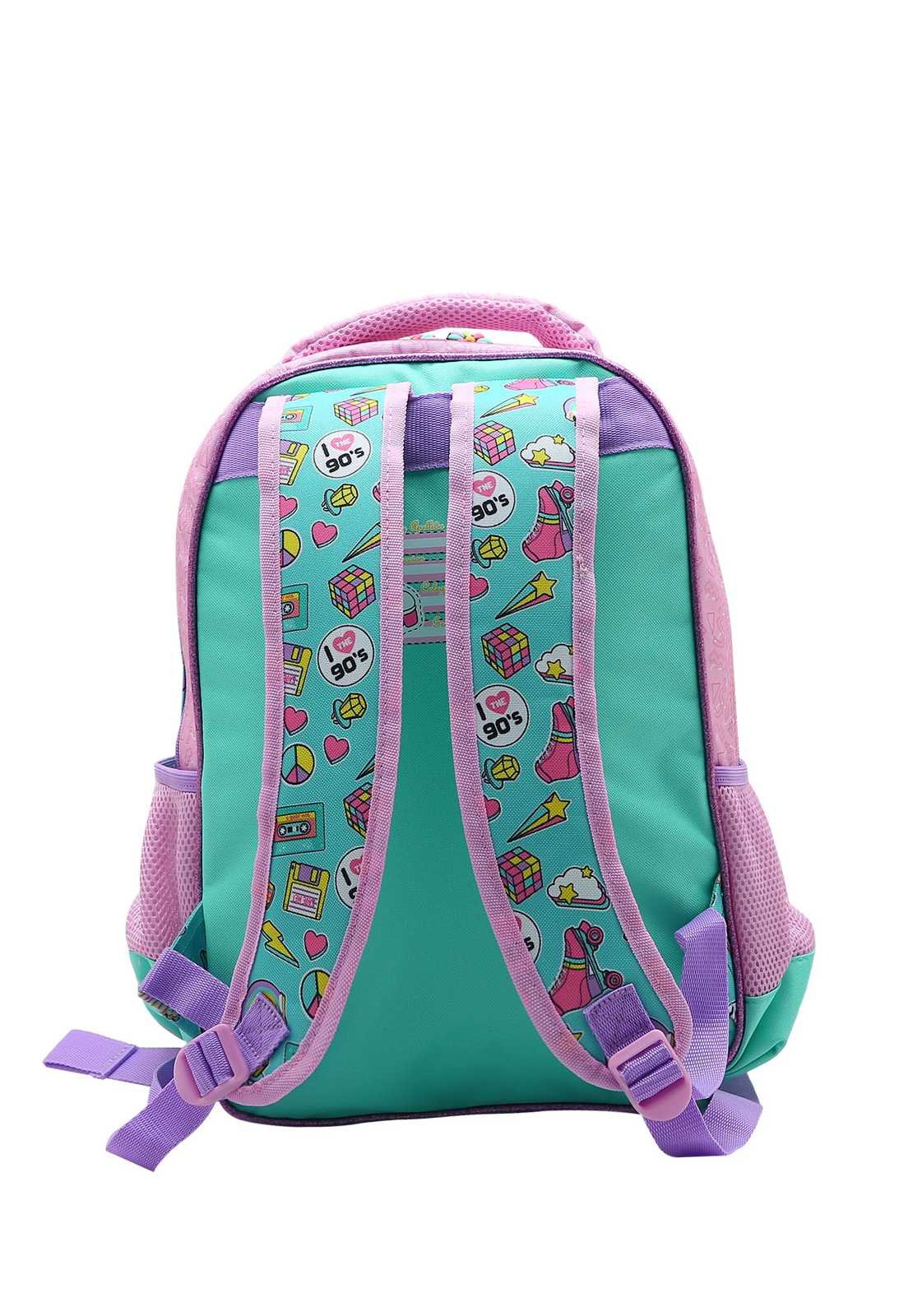 Mochila Escolar Infantil Estampa Menina Patins 8734364 Multicores 3