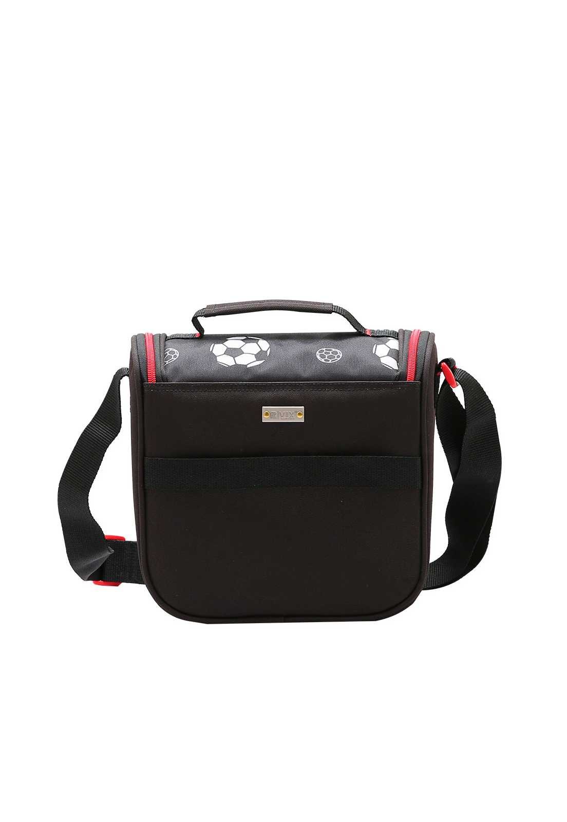 Lancheira Escolar Infantil Estampa Futebol 4734662 Preto 3