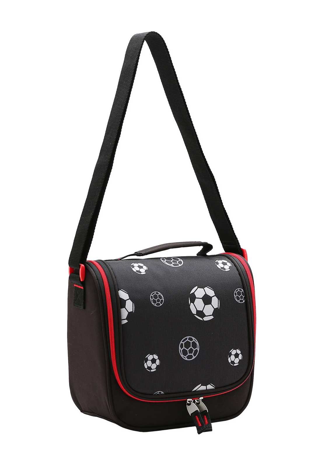 Lancheira Escolar Infantil Estampa Futebol 4734662 Preto 4