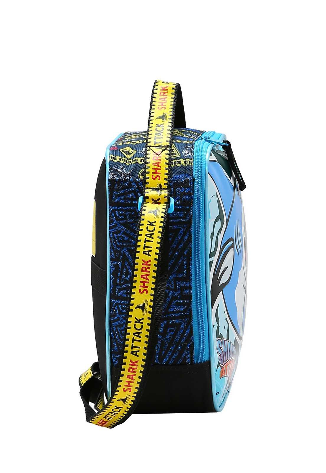 Lancheira Menino Infantil Tubarão Shark Attack 4734354 Azul 2