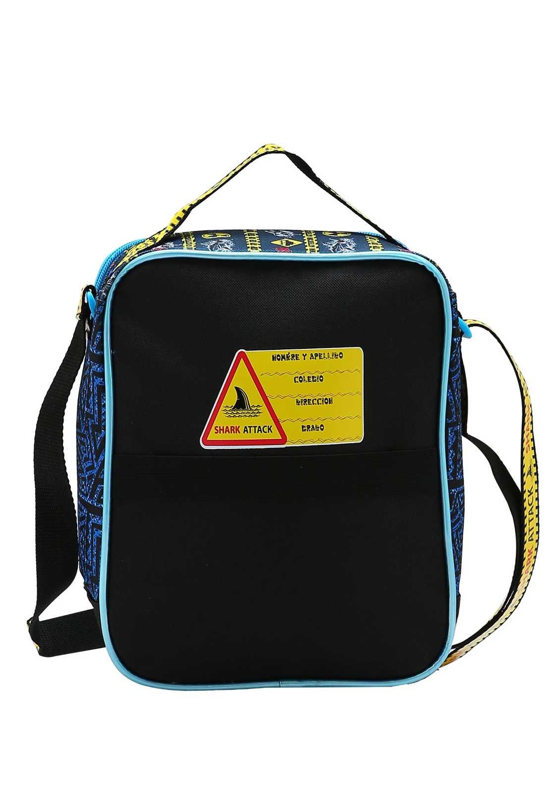 Lancheira Menino Infantil Tubarão Shark Attack 4734354 Azul 3
