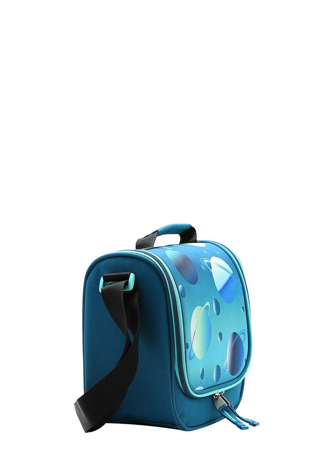 Lancheira Infantil Escolar Estampada Espaço Sideral 4734659 Azul 2