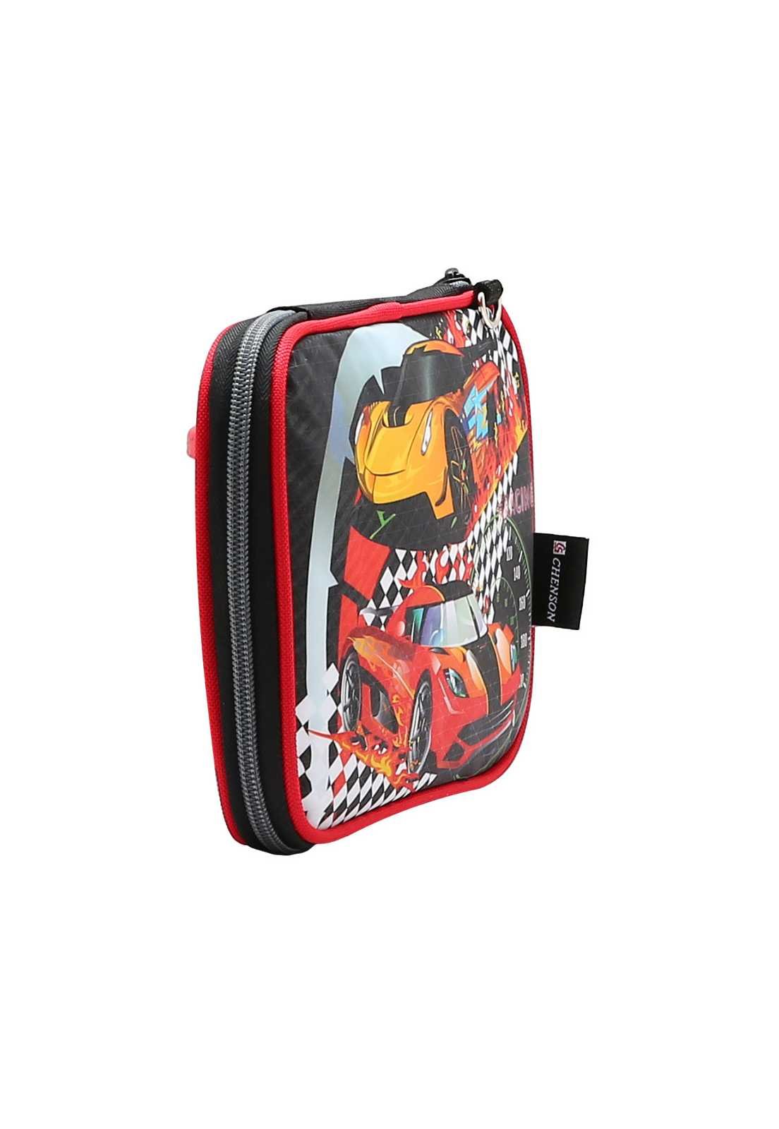 Estojo Escolar Menino Estampa Carros de Corrida 0734373 Preto 2