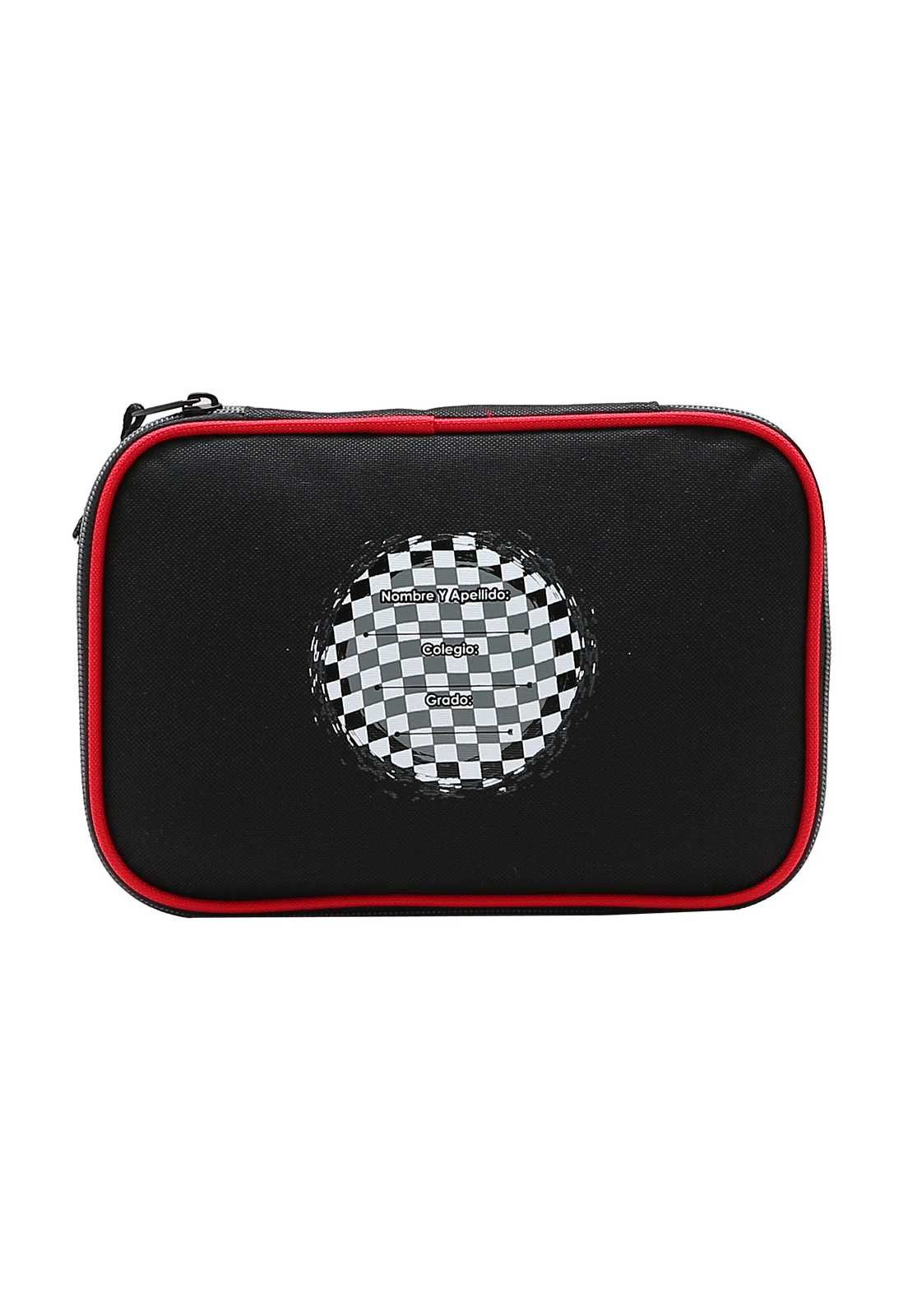 Estojo Escolar Menino Estampa Carros de Corrida 0734373 Preto 3