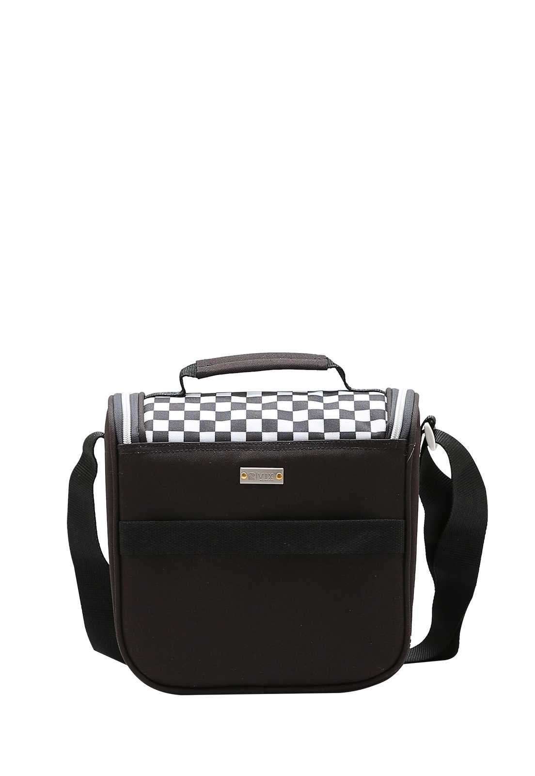 Lancheira Escolar Juvenil Xadrez 4734665 Preto 3