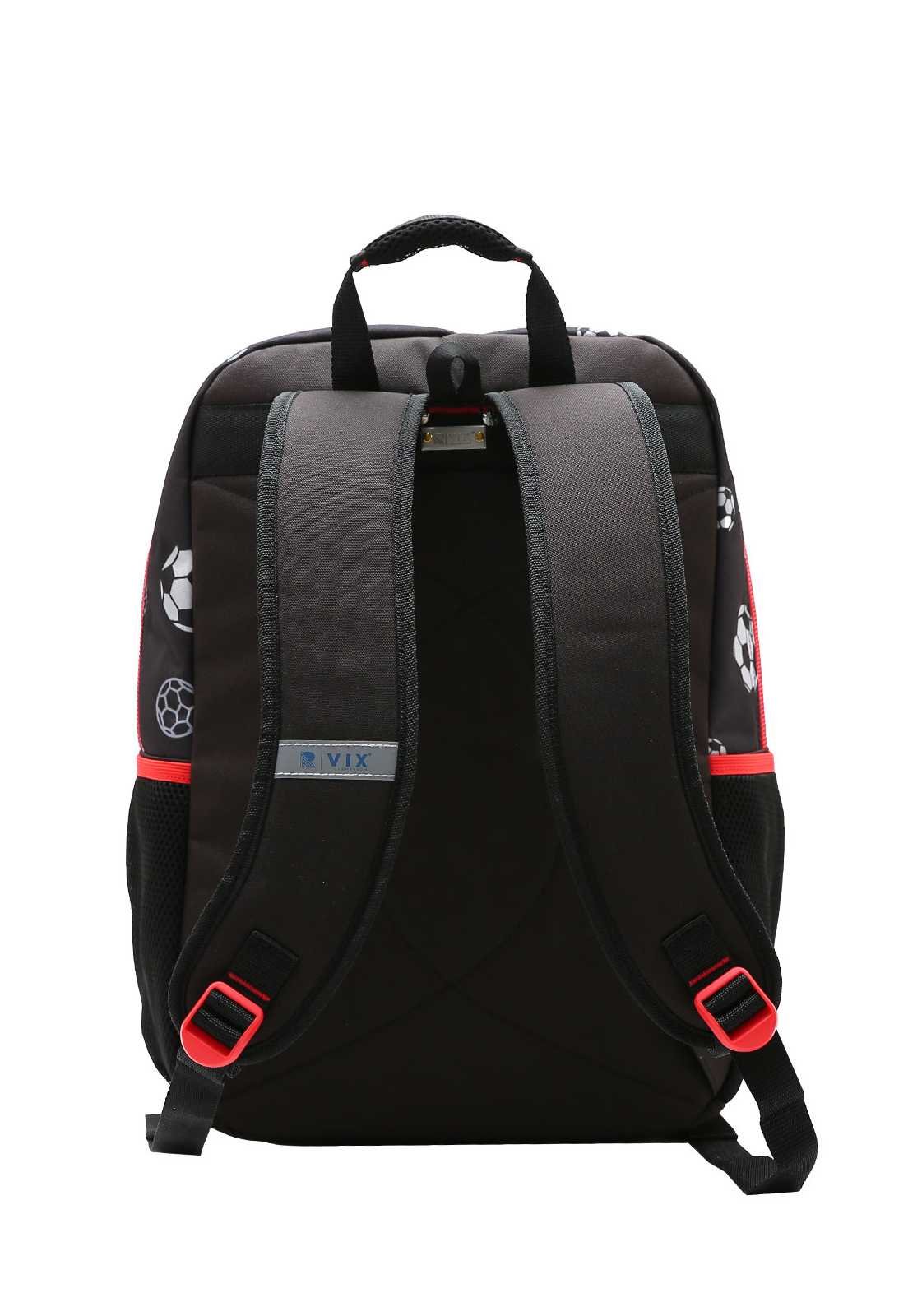 Mochila Escolar Infantil Estampa Futebol 8734661 Preto 3