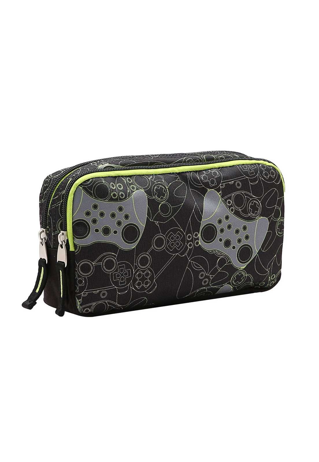 Estojo Escolar Juvenil  Gamer 0734669 Preto 1