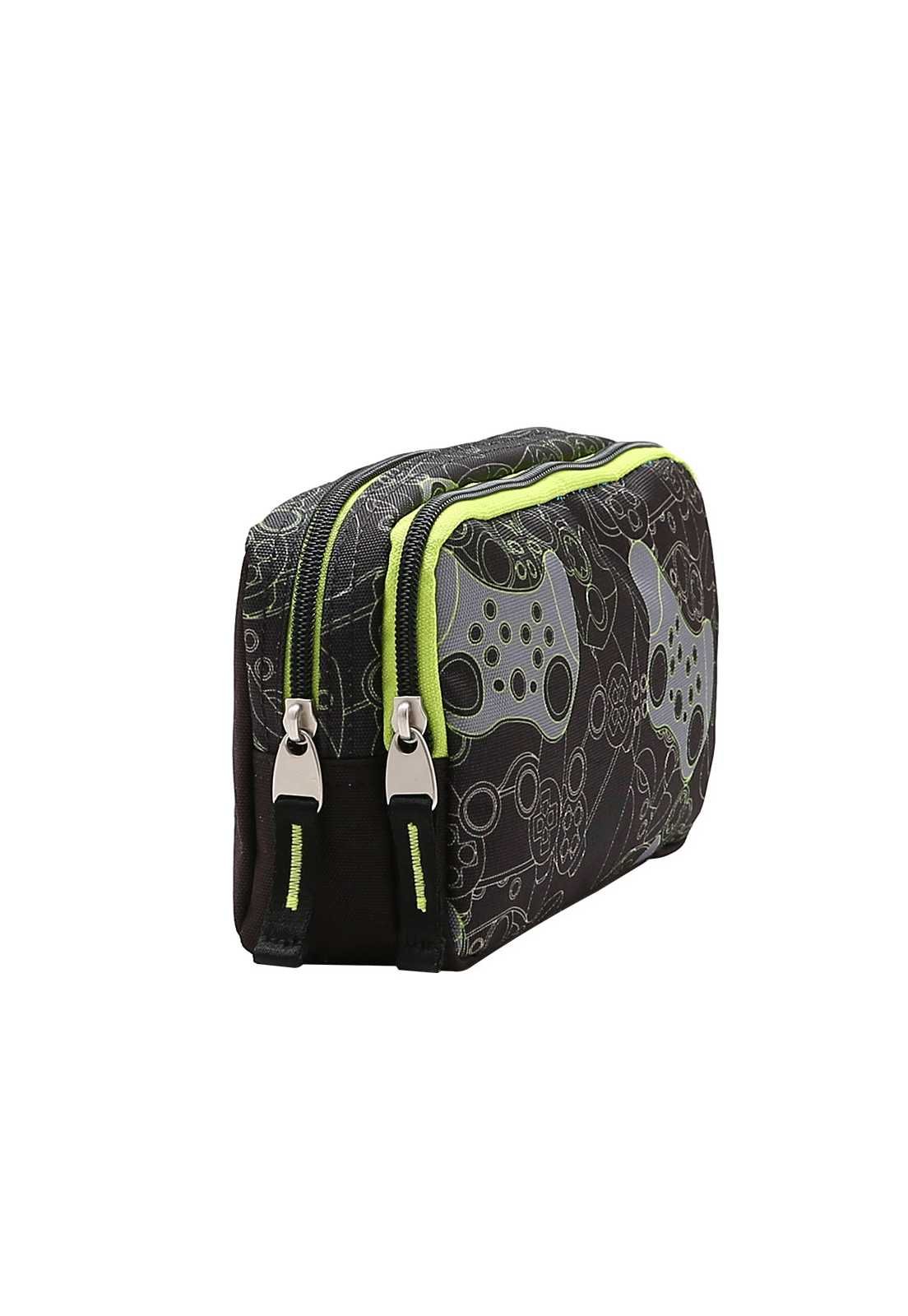 Estojo Escolar Juvenil  Gamer 0734669 Preto 2